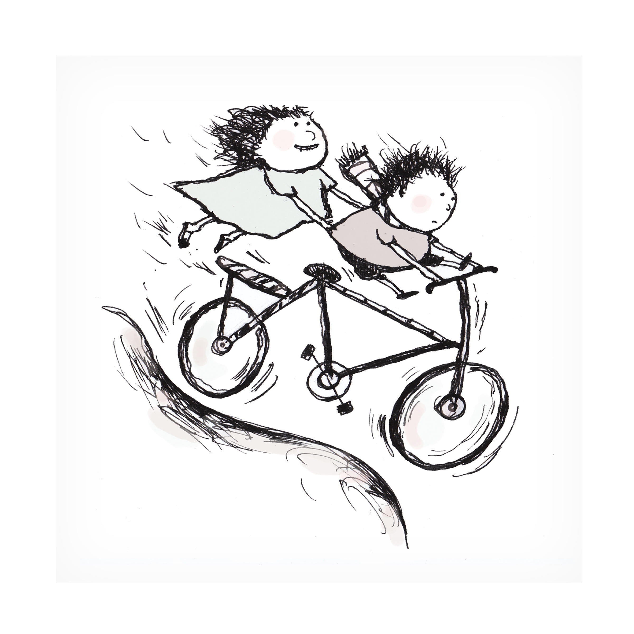 Carla Martell 'Bike Kids' Canvas Art