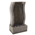 thumbnail image 1 of Pure Garden Freestanding Outdoor Stone Wall Waterfall Fountain (Silver), 1 of 8