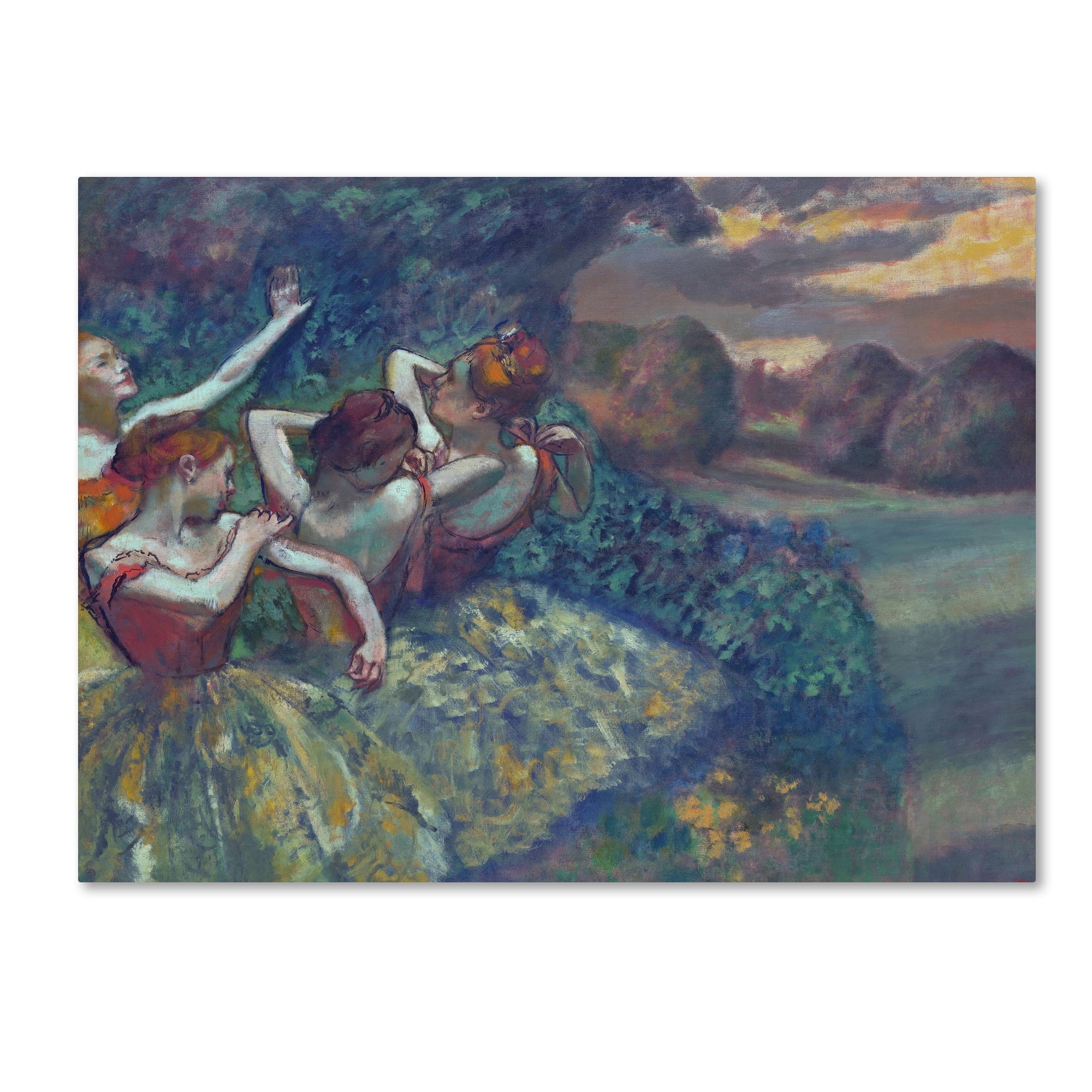 Edgar Degas 'Four Dancers 1899' Canvas Art