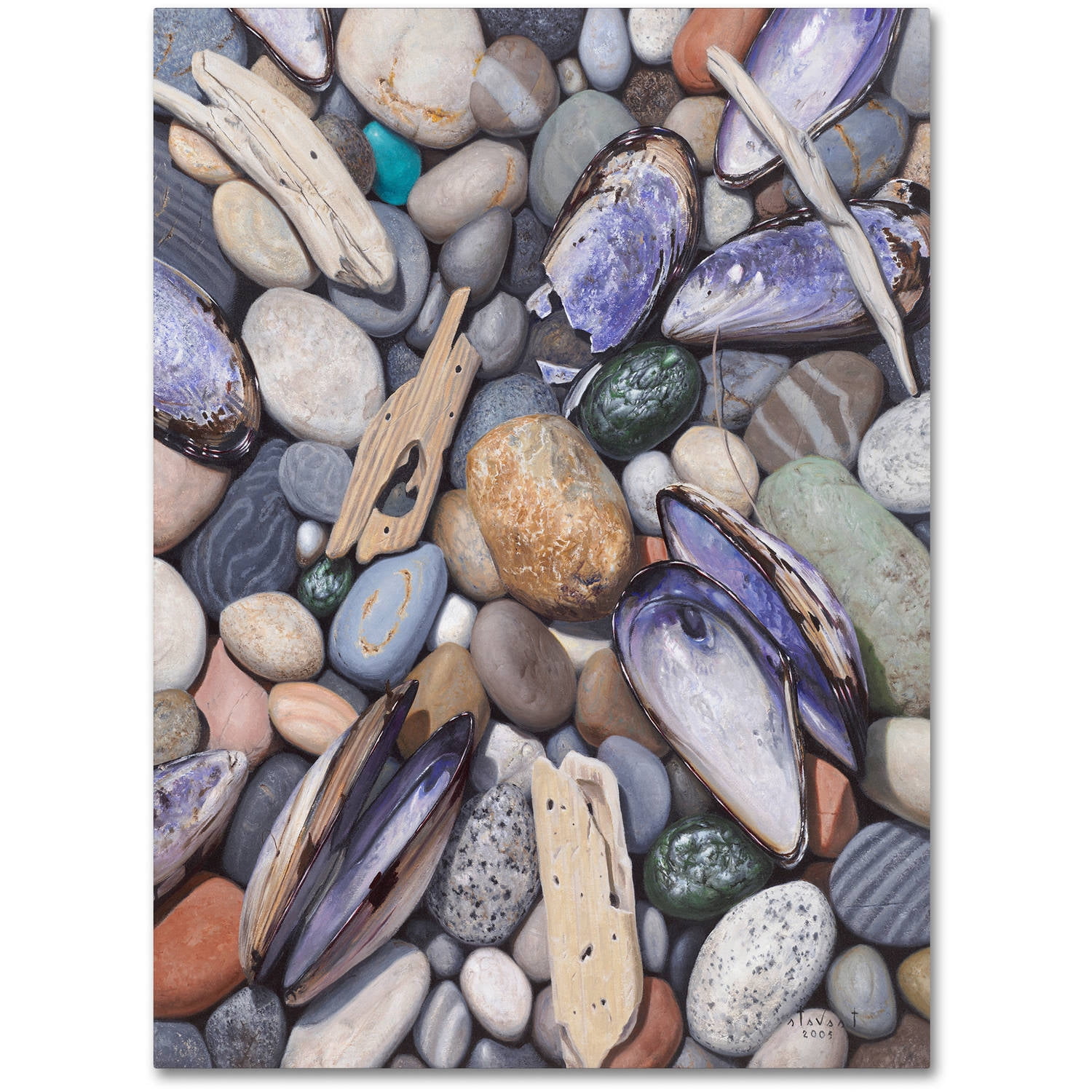 Stephen Stavast 'Treasure at Muscle Beach' Canvas Art