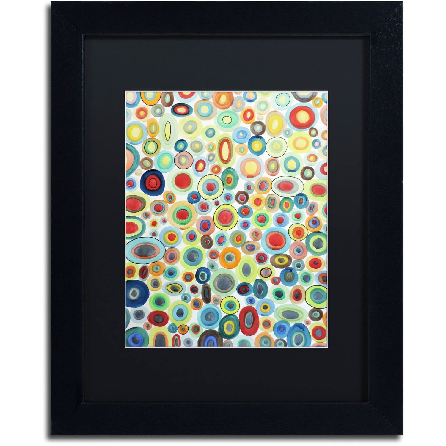 Sylvie Demers 'Viva' Black Matted Framed Art
