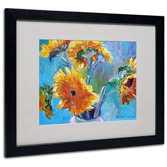 Richard Wallich 'Sun 5' Matted Framed Art