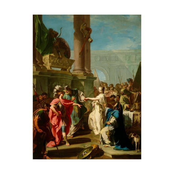 Pittoni 'The Sacrifice of Polyxena' Canvas Art