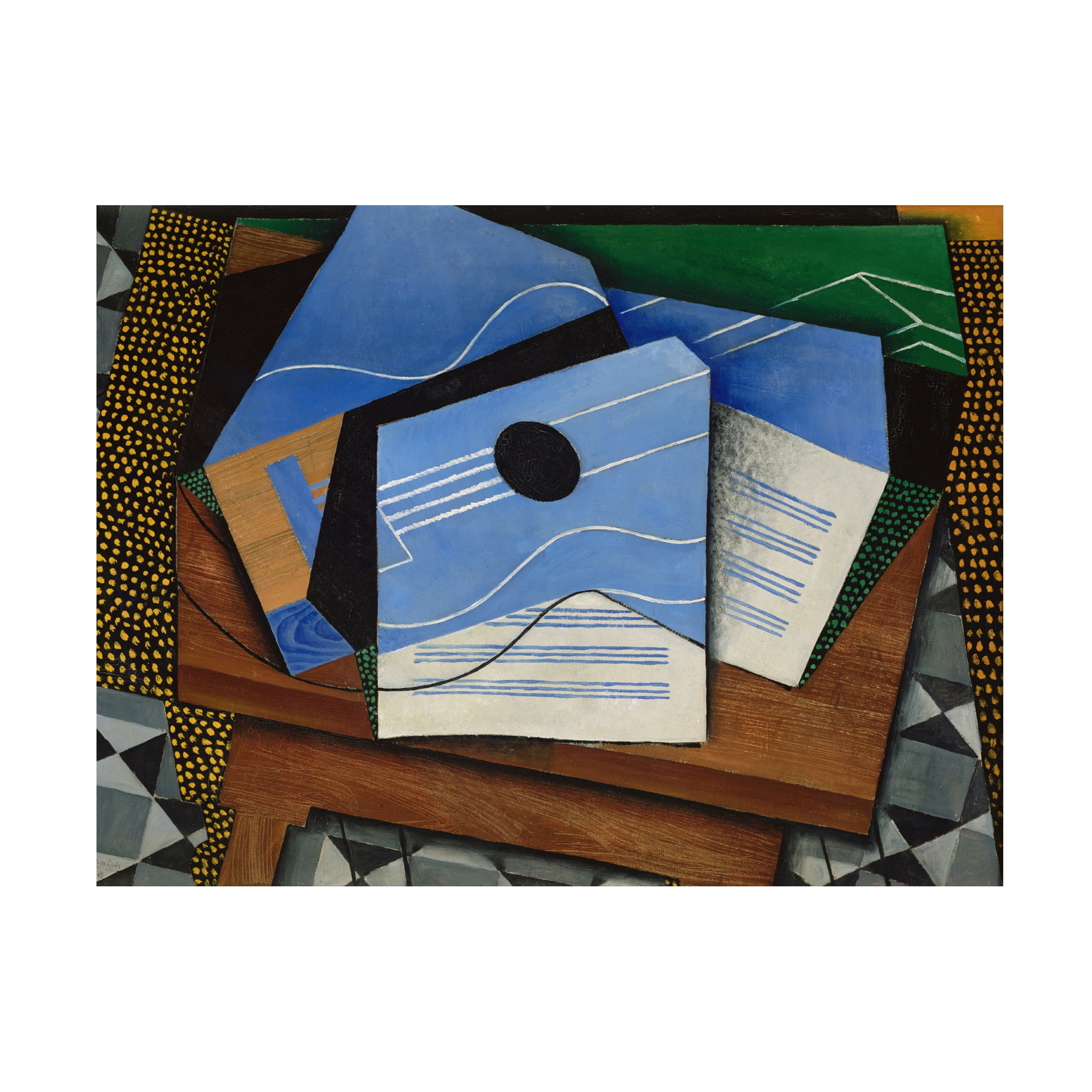Juan Gris 'Guitar On A Table' Canvas Art