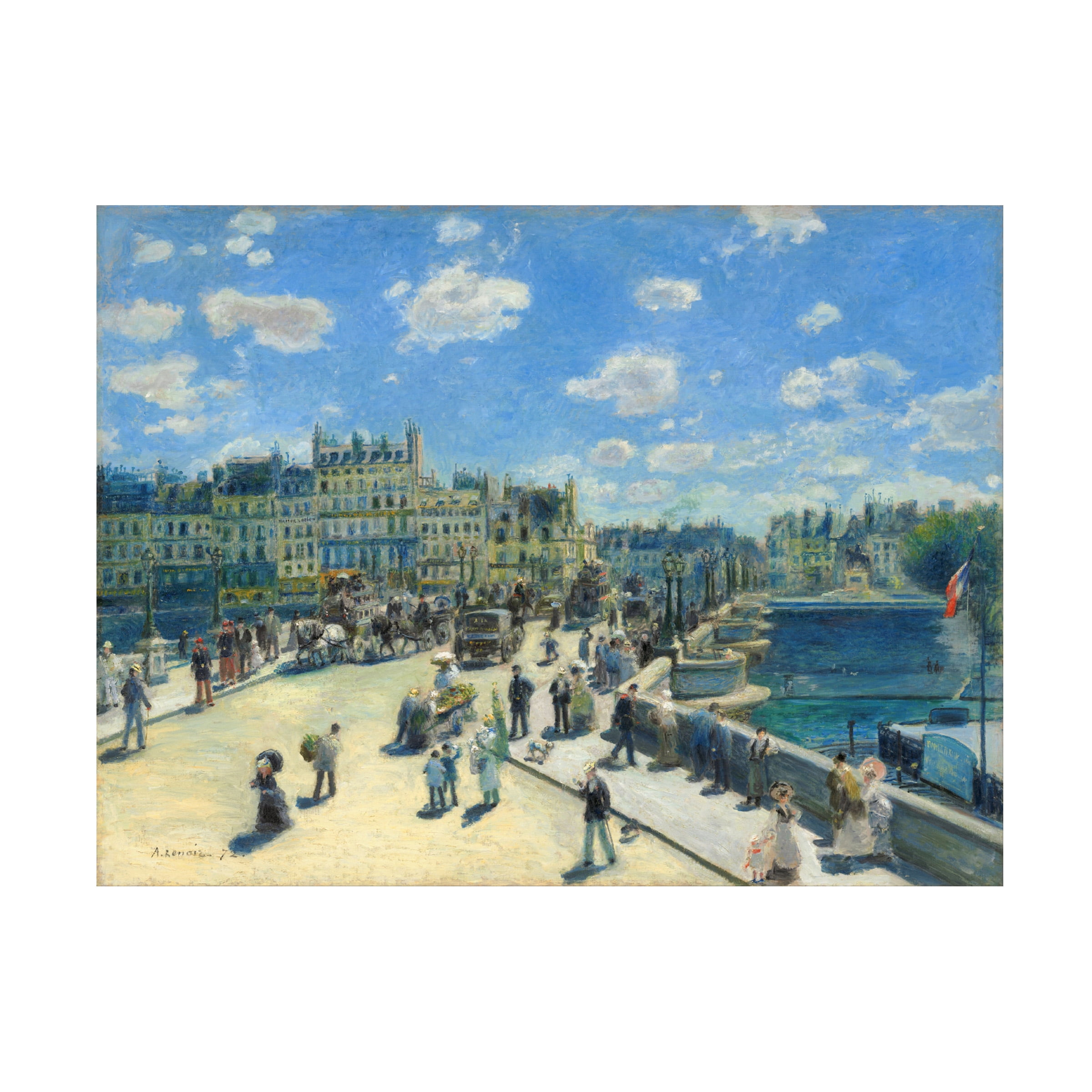 Pierre Renoir 'Pont Neuf Paris 1872' Canvas Art