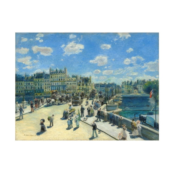 Pierre Renoir 'Pont Neuf Paris 1872' Canvas Art