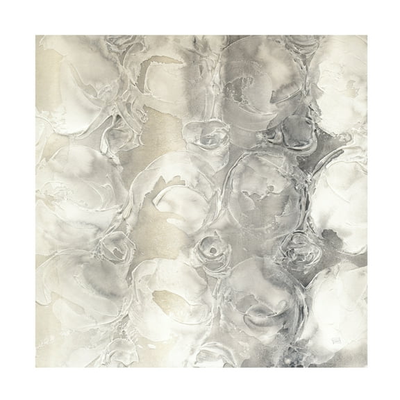 Chris Paschke 'Gray Circles Ii' Canvas Art