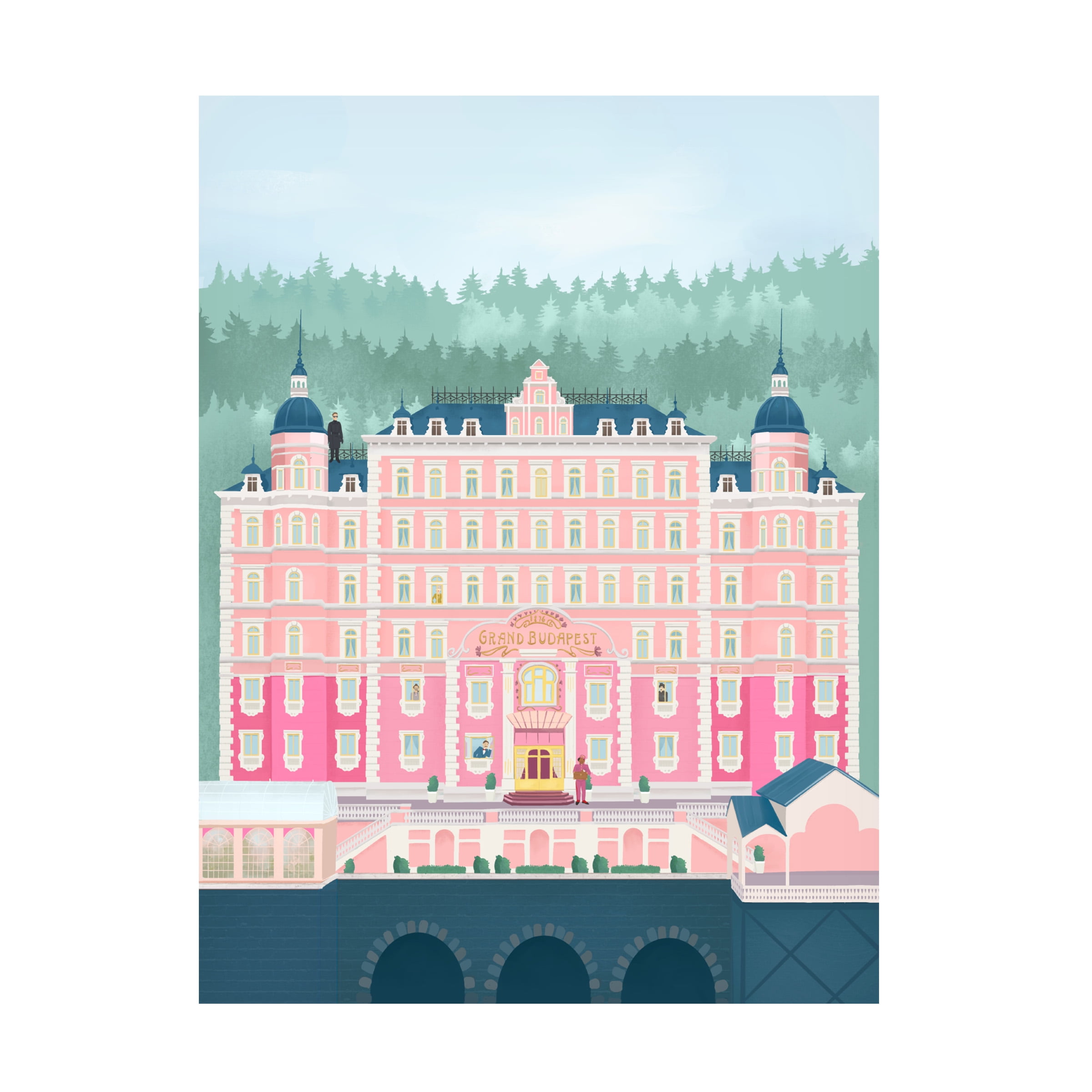 Petra Lizde 'The Grand Budapest Hotel' Canvas Art