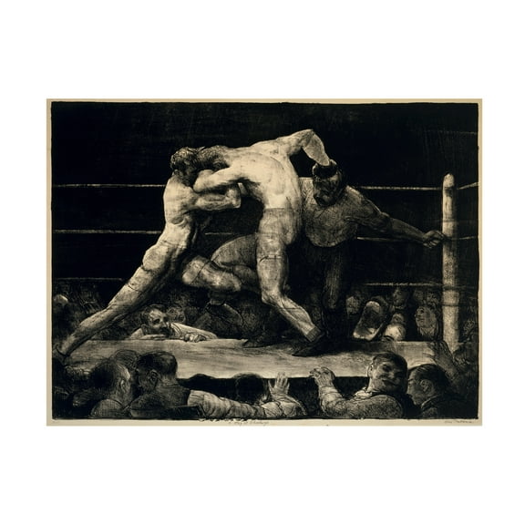 George Bellows 'A Stag At Sharkeys' Canvas Art