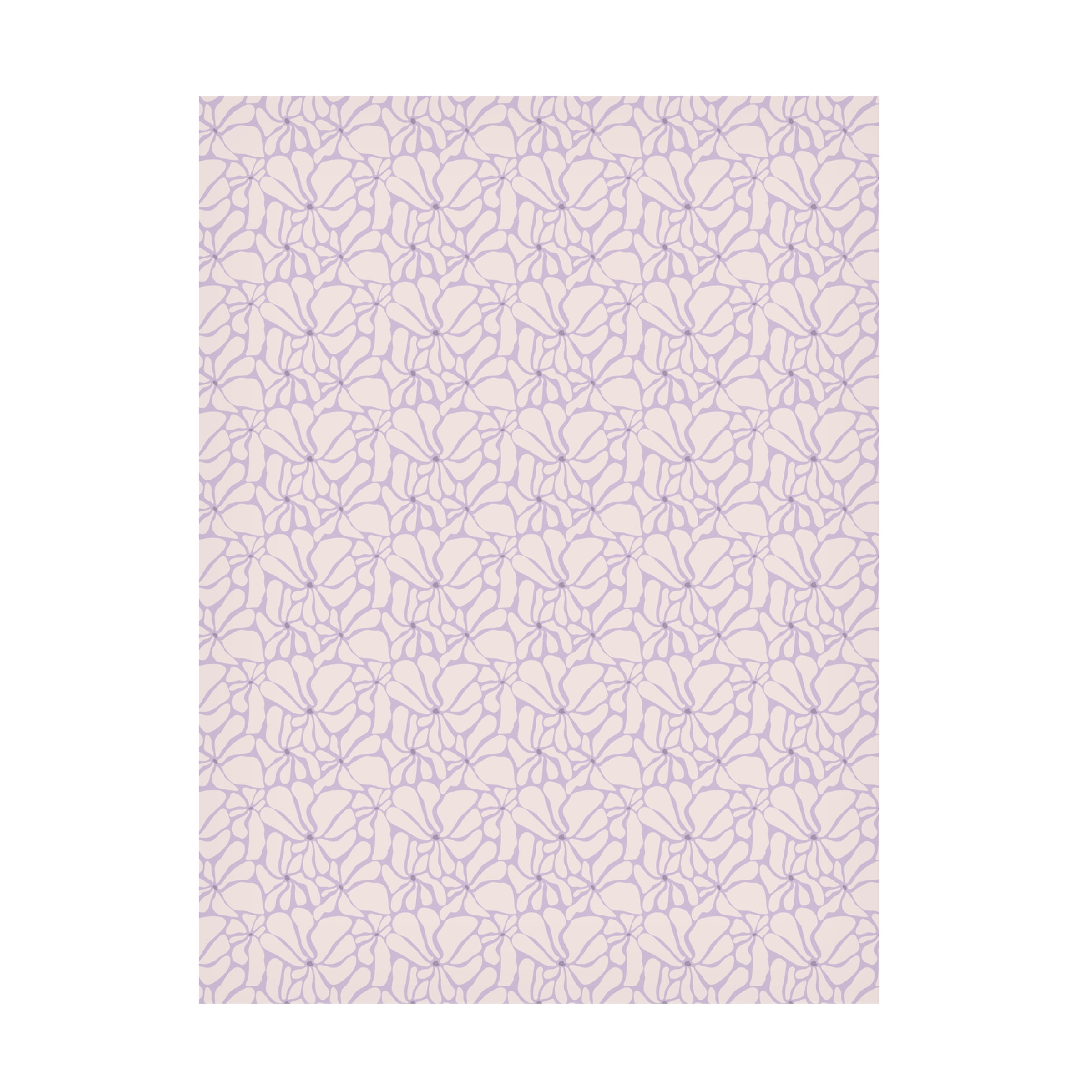 Treechild 'Cute Purple Flower Pattern' Canvas Art