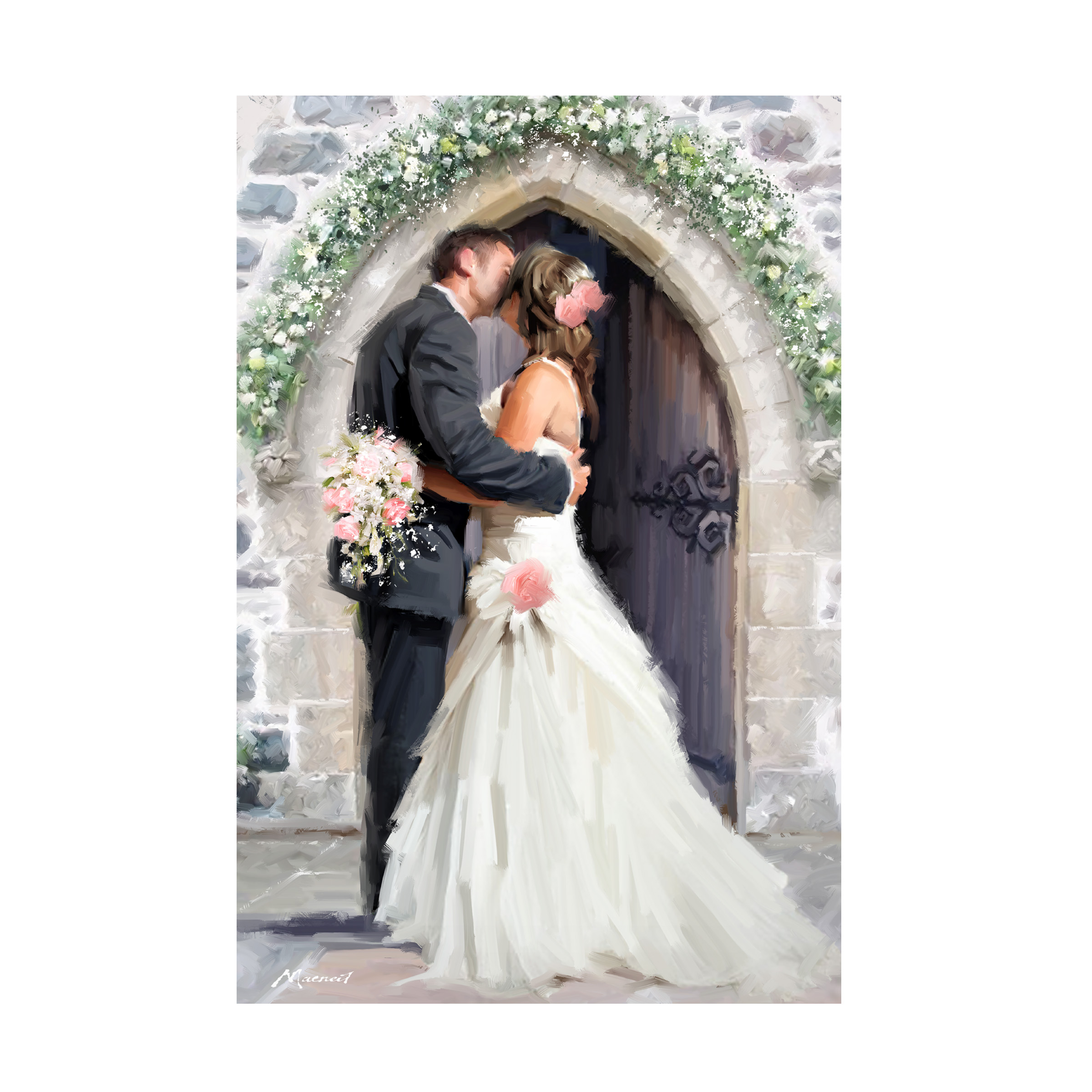 The Macneil Studio 'Wedding Kiss' Canvas Art