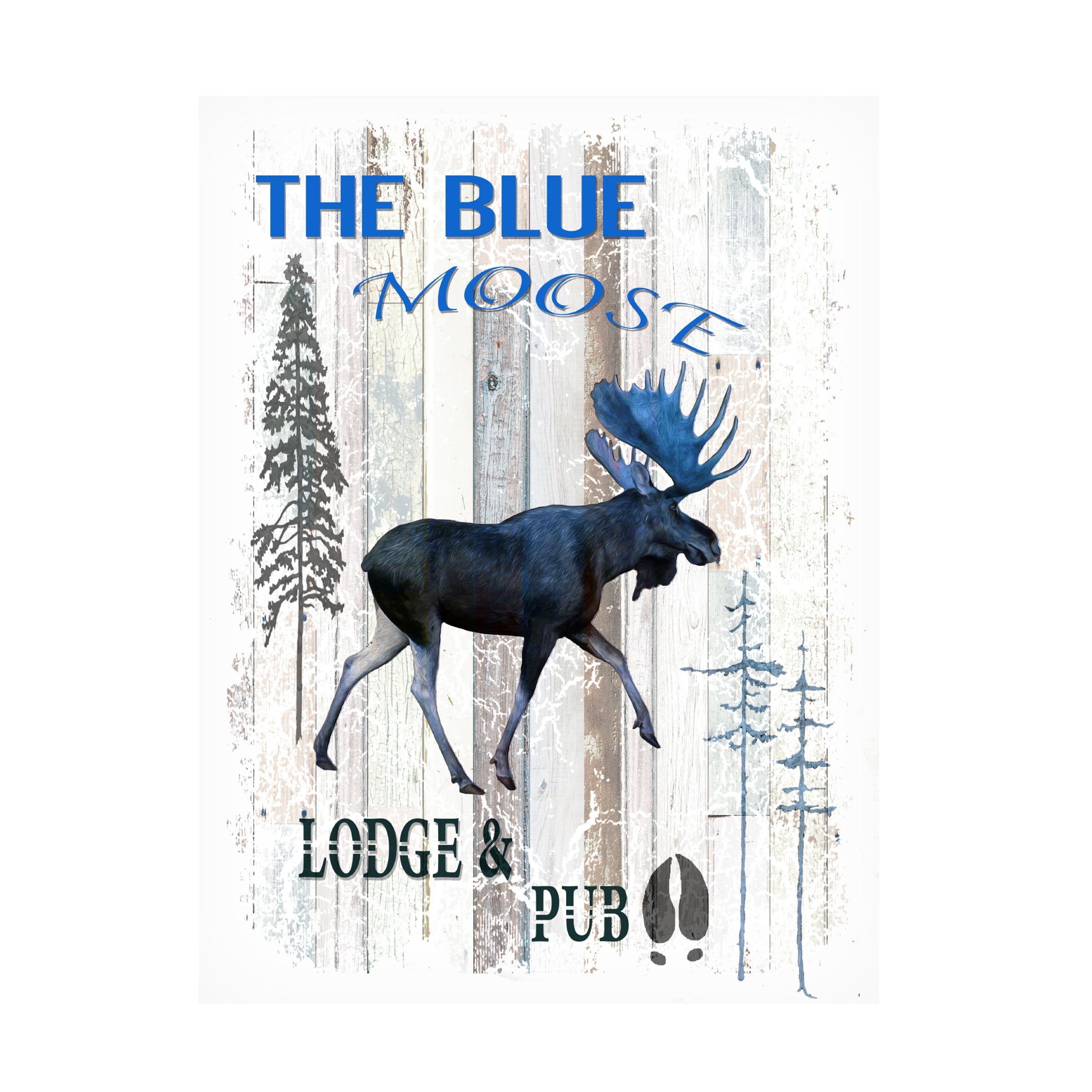 LightBoxJournal 'The Blue Moose' Canvas Art