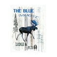 thumbnail image 1 of LightBoxJournal 'The Blue Moose' Canvas Art, 1 of 4