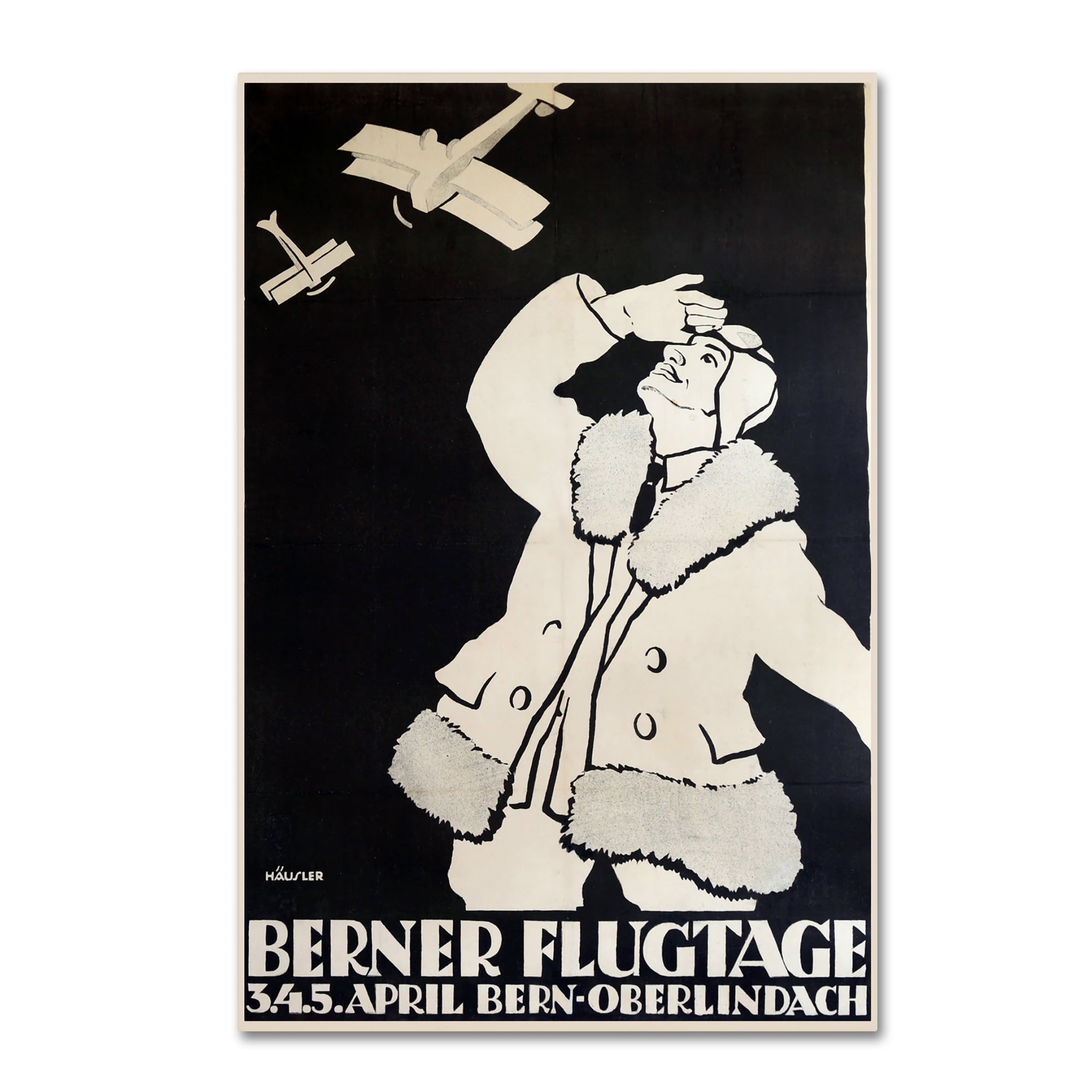 Vintage Apple Collection 'Berner Flugtage' Canvas Art
