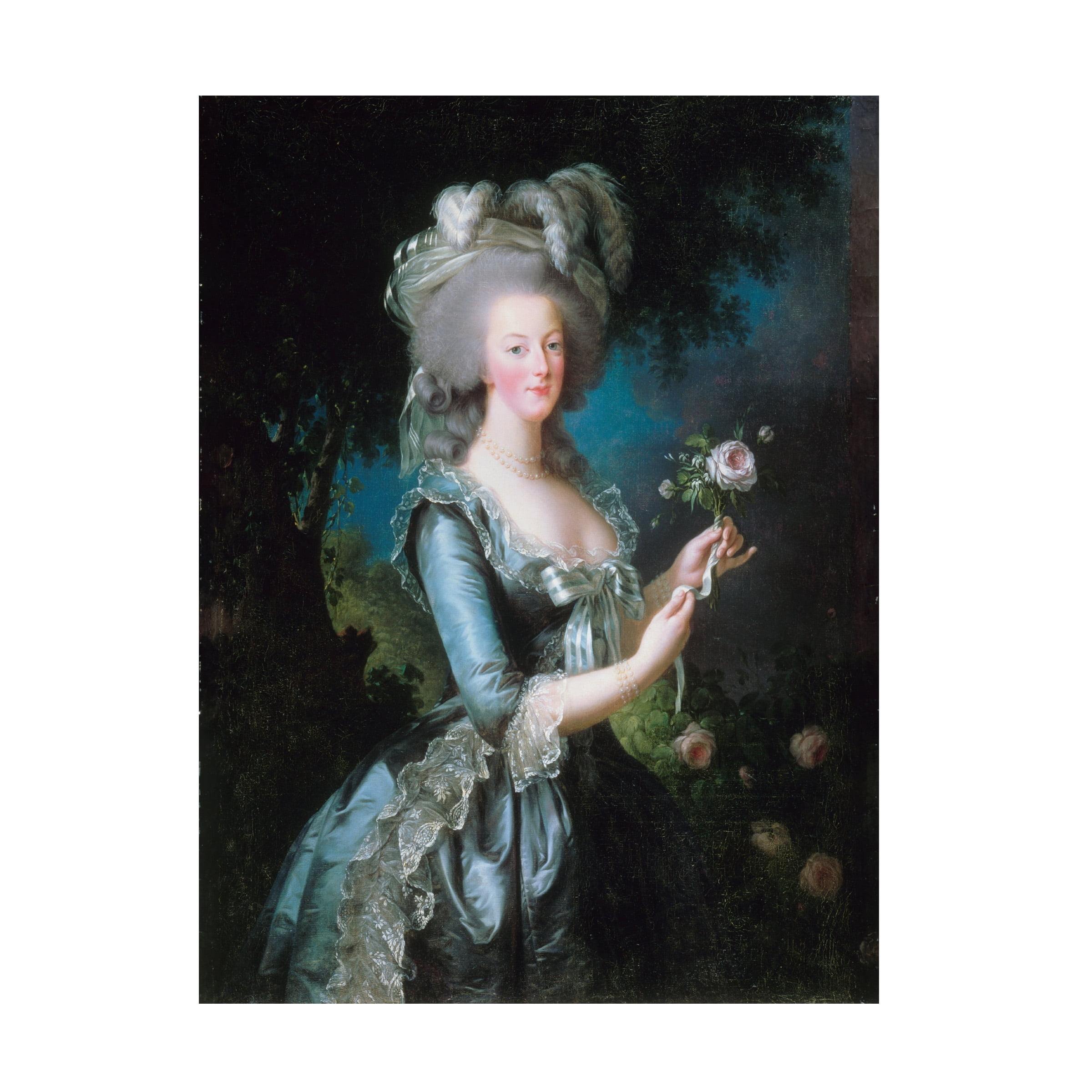 Louise Elisabeth Vigee-Lebrun 'Antoinette With The Rose' Canvas Art