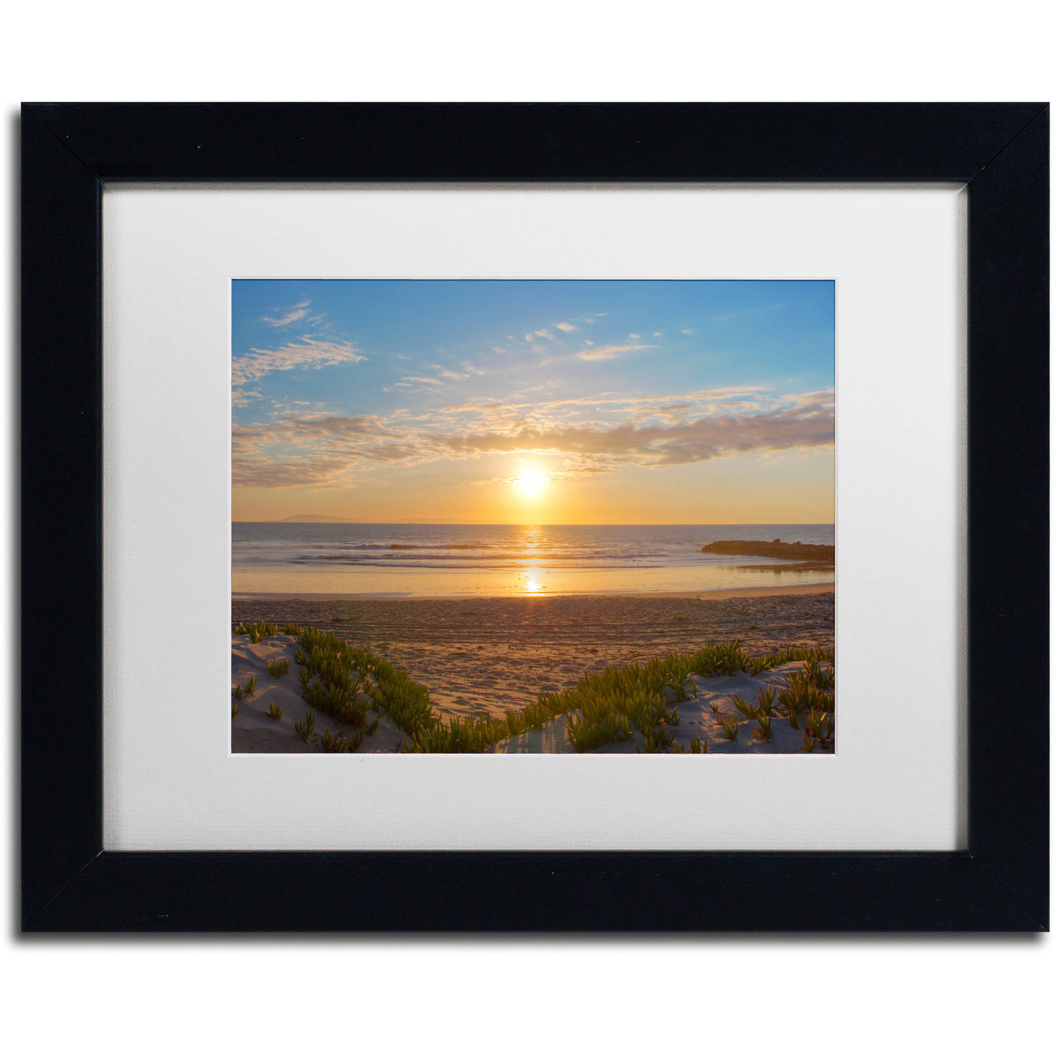 Chris Moyer 'Pierpont Sunset' Matted Framed Art