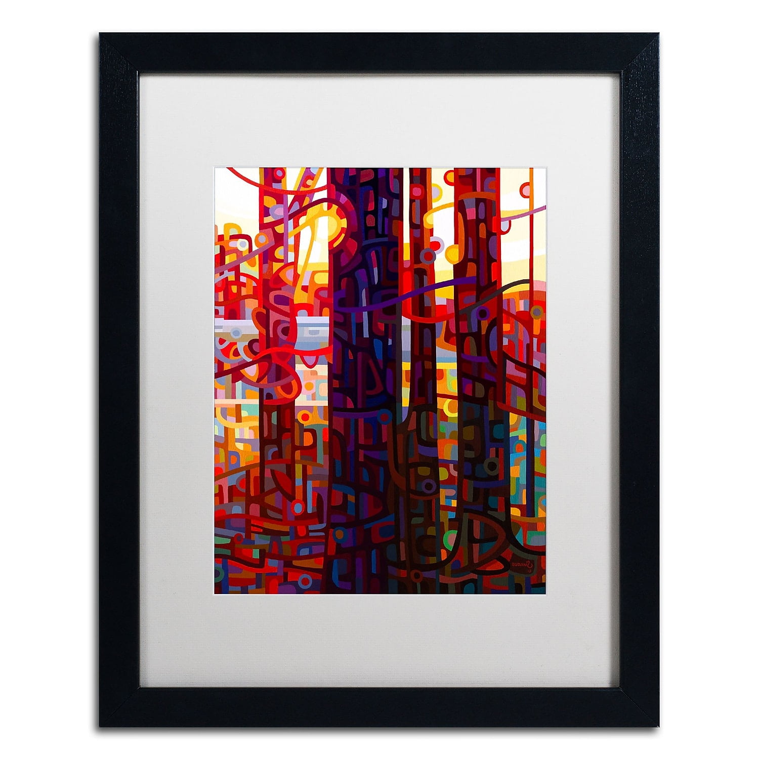 Mandy Budan 'Carnelian Morning' Matted Framed Art
