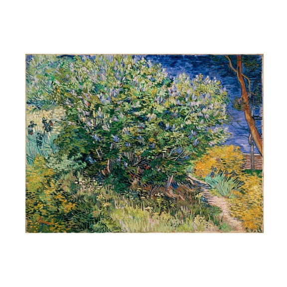 Van Gogh 'Lilac Bush' Canvas Art