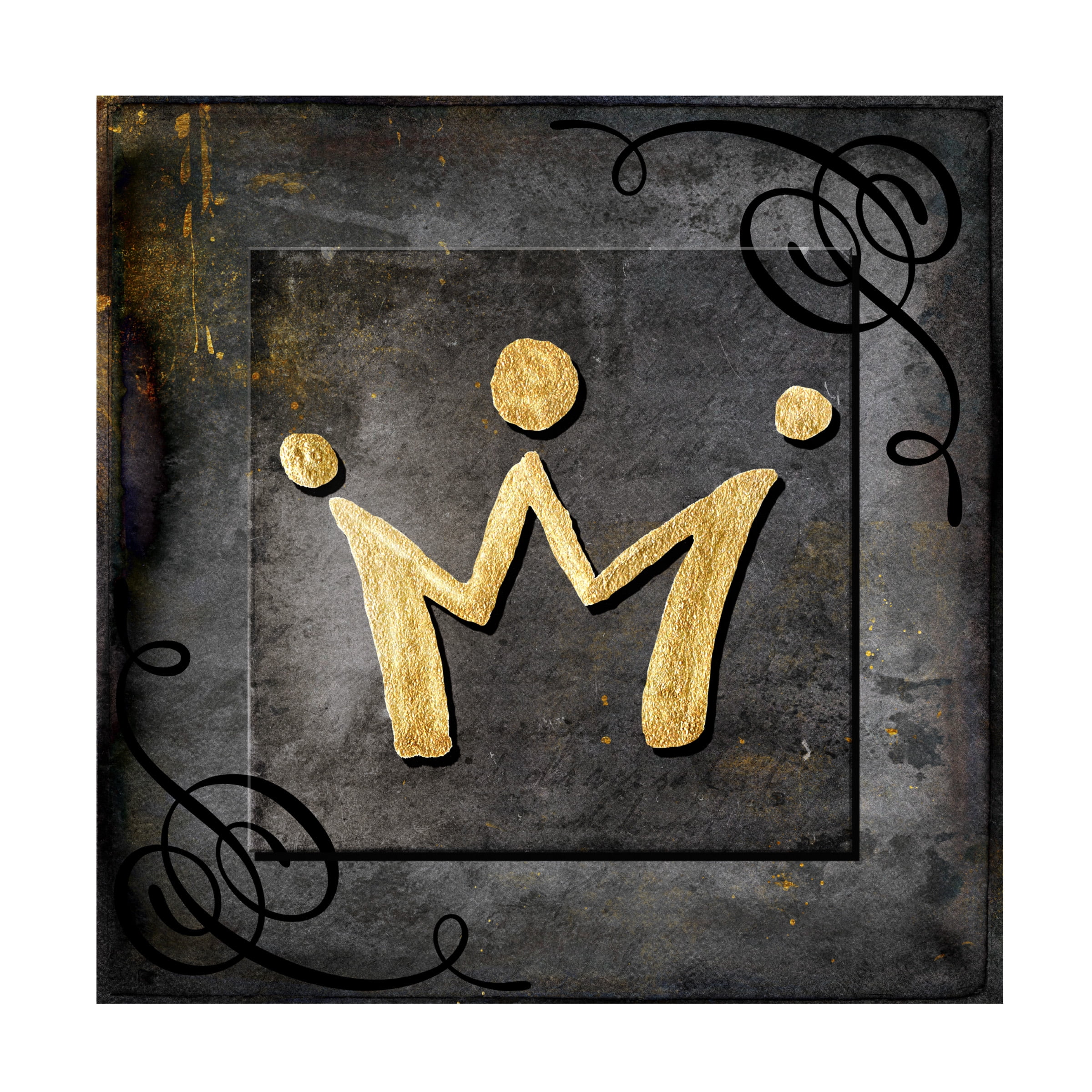 LightBoxJournal 'Grunge Gold Crown' Canvas Art