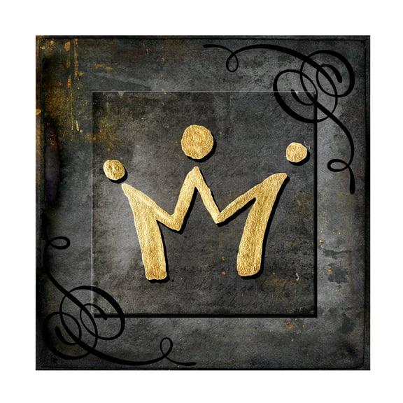 LightBoxJournal 'Grunge Gold Crown' Canvas Art