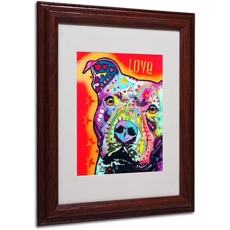 Matted art under acrylic in a wood frame