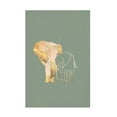 thumbnail image 1 of Trademark Fine Art Sarah Manovski  Sage Green Gold Elephants 1 Canvas Wall Art - 30x47, 1 of 5