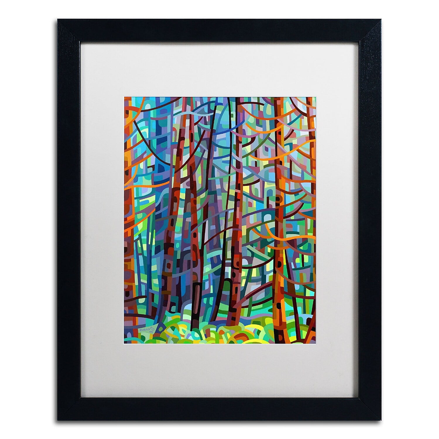 Mandy Budan 'In A Pine Forest' Matted Framed Art