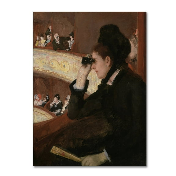 Cassatt 'In The Loge' Canvas Art