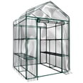 thumbnail image 1 of Home-Complete Walk in Greenhouse with 8 Sturdy Shelves and PVC Cover, 1 of 8