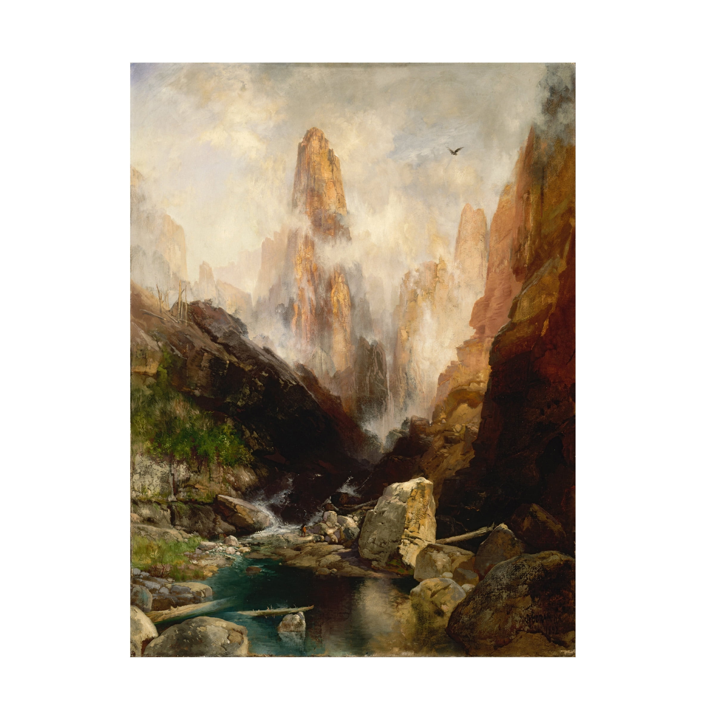 Thomas Moran 'Mist In Kanab Canyon Utah' Canvas Art