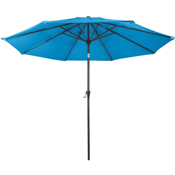 Villacera 9FT Outdoor Patio Umbrella Shade with Auto Tilt, Blue