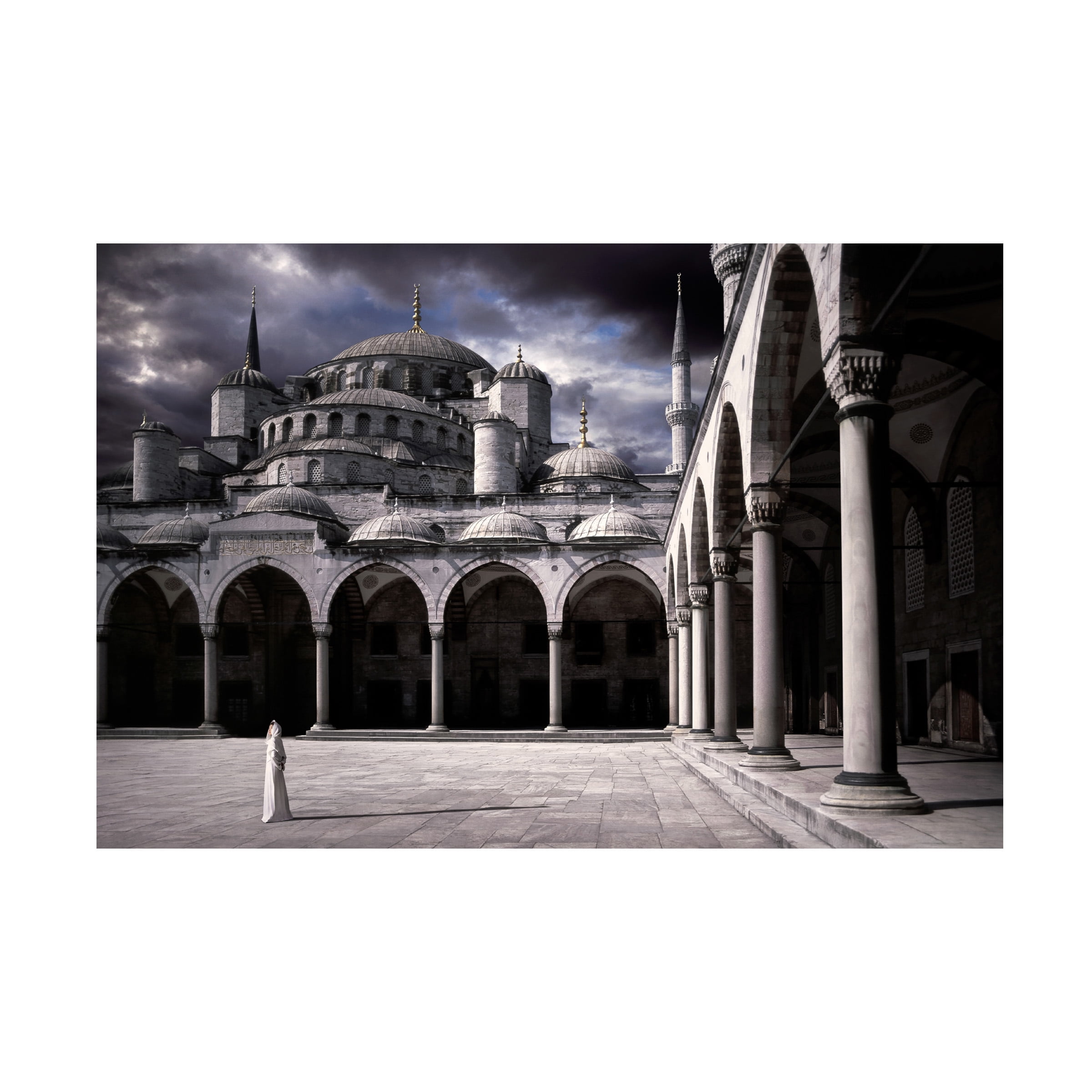 Daniel Murphy 'Lady And The Mosque' Canvas Art