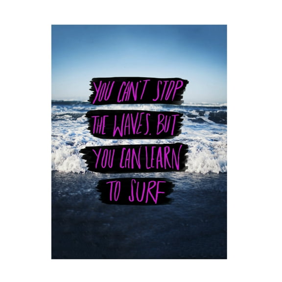 Leah Flores 'Learn to Surf' Canvas Art