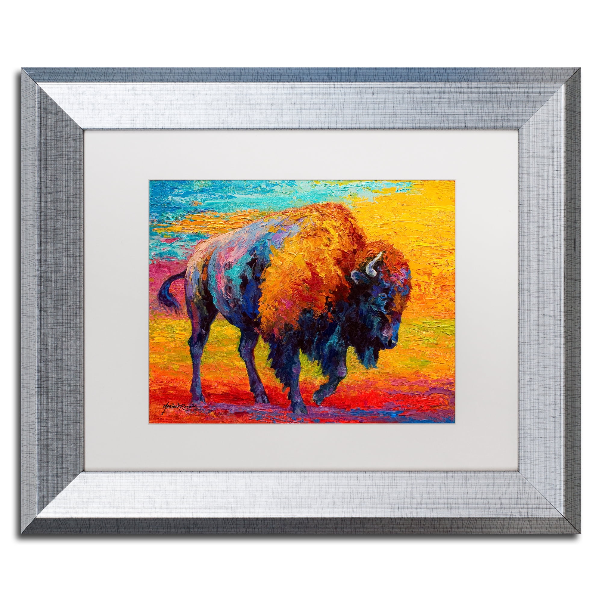 Marion Rose 'Spirit of the Prairie' Matted Framed Art