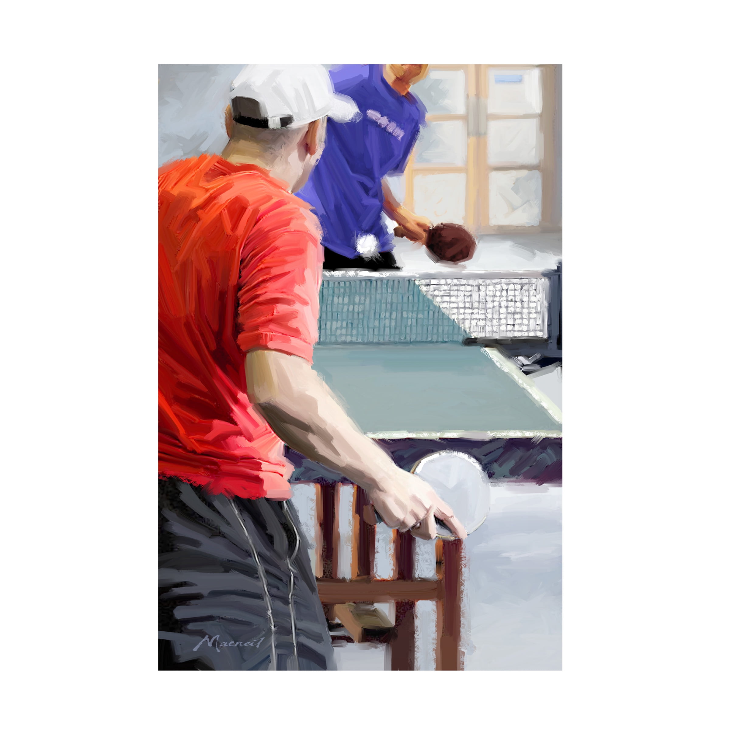 The Macneil Studio 'Table Tennis' Canvas Art