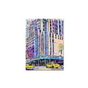 Trademark Fine Art Richard Wallich Radio City Music Hall Canvas Wall Art - 18x24
