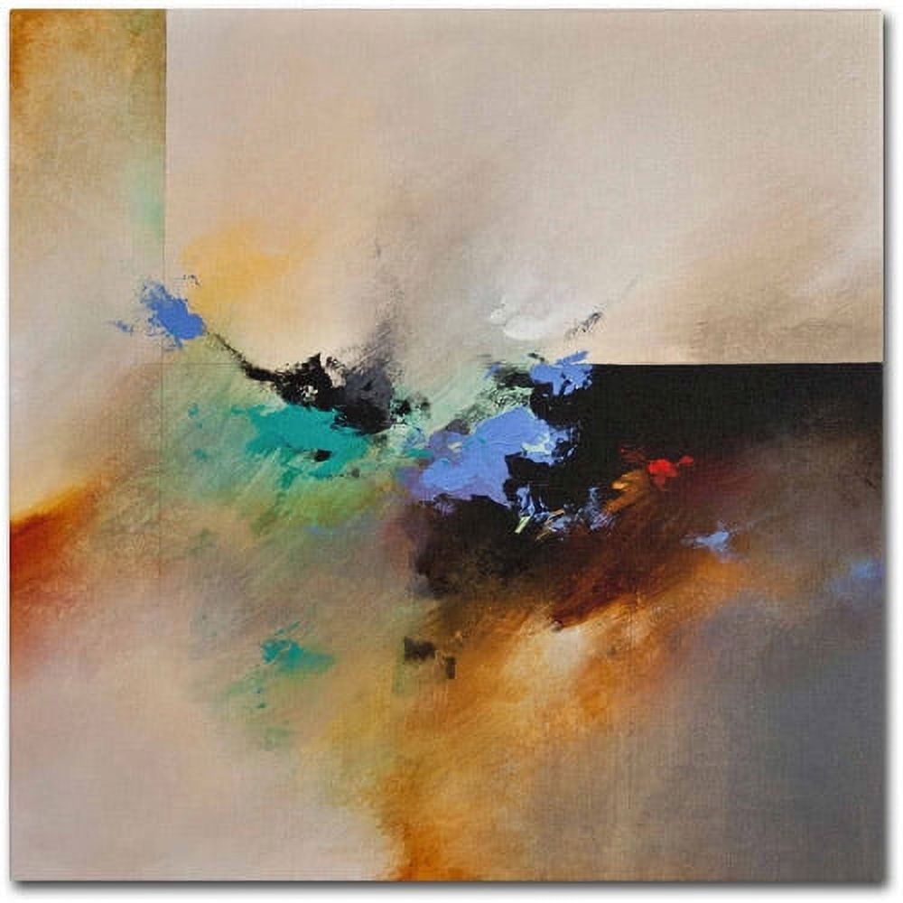 Clouds Connected I Beige and White Canvas Art