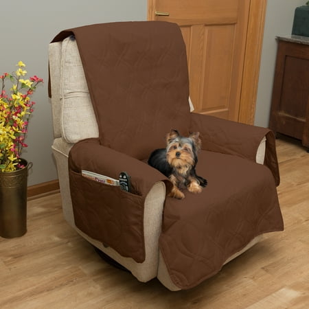 PETMAKER Recliner Cover - Chair Cover for Dogs, Pets, and Kids (Brown)