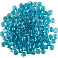 thumbnail image 1 of Pure Garden 10lbs Fire Pit Glass - 3/4-Inch Glass Rocks, Aqua Blue, 1 of 10