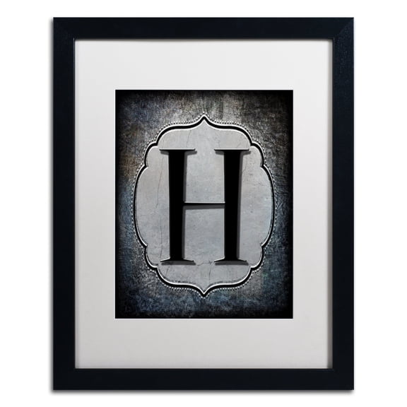 LightBoxJournal 'Letter H' Matted Framed Art