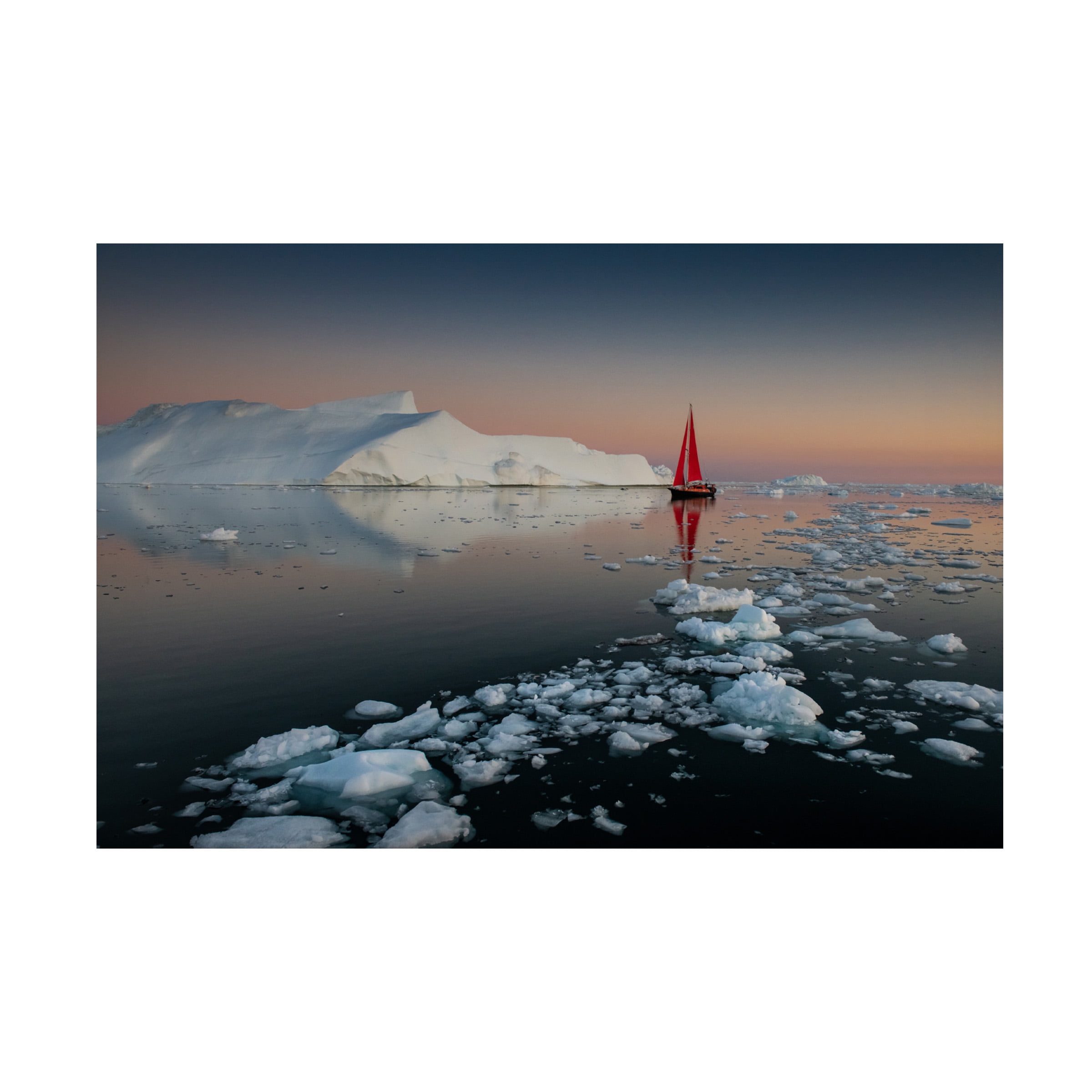 Marc Pelissier 'Summer Night In Greenland' Canvas Art