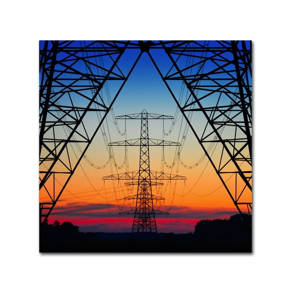 Riekus Reinders 'Electric Coloured Sky' Canvas Art