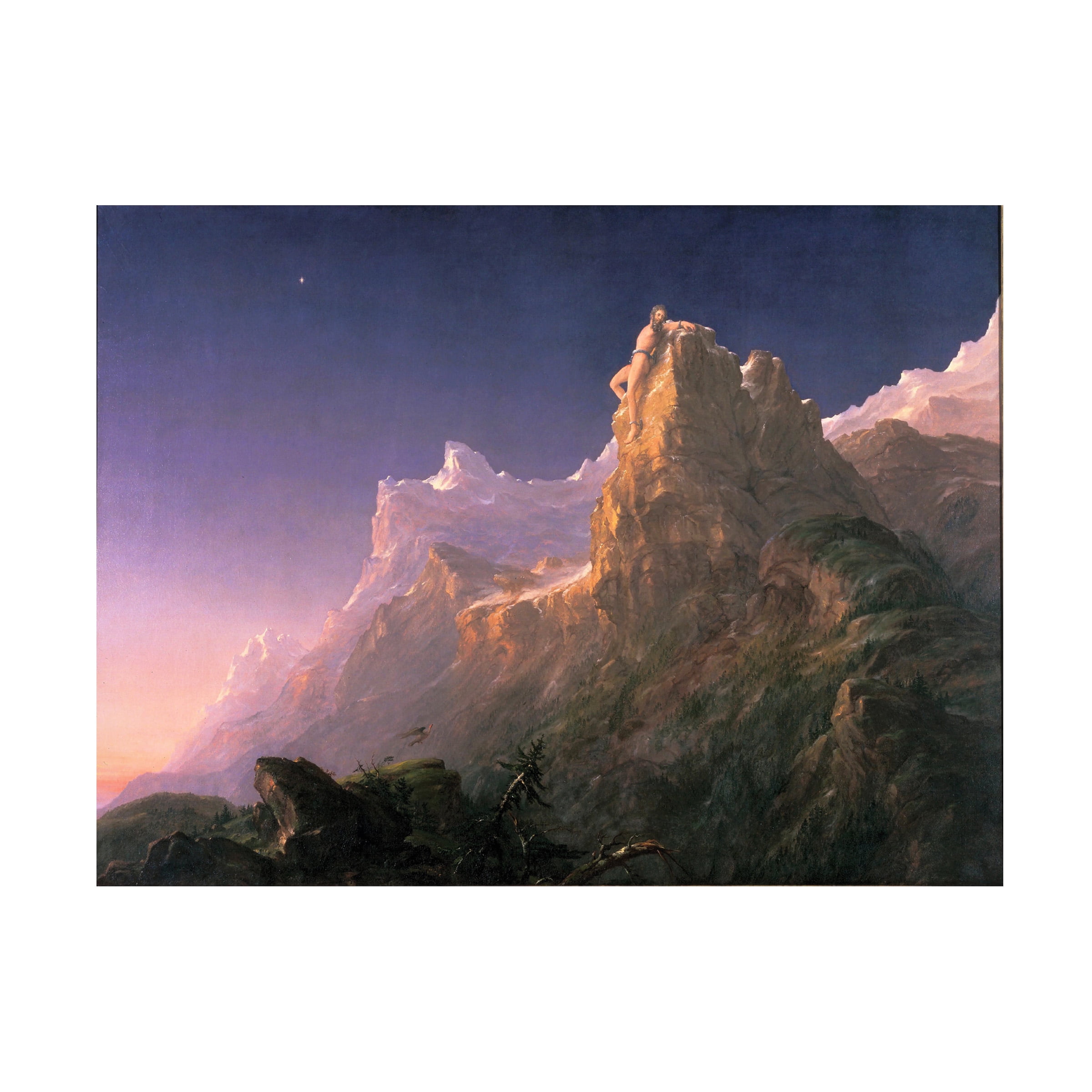 Thomas Cole 'Prometheus Bound' Canvas Art