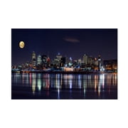 Trademark Fine Art Yuppidu Montreal Night Canvas Wall Art - 16x24