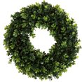 thumbnail image 1 of Pure Garden Boxwood Wreath - 12 inch Round Artificial Greenery Indoor Outdoor, 1 of 8