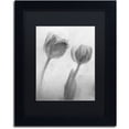 thumbnail image 1 of Moises Levy 'Flowers on Ice-1' Black Matted Framed Art, 1 of 5