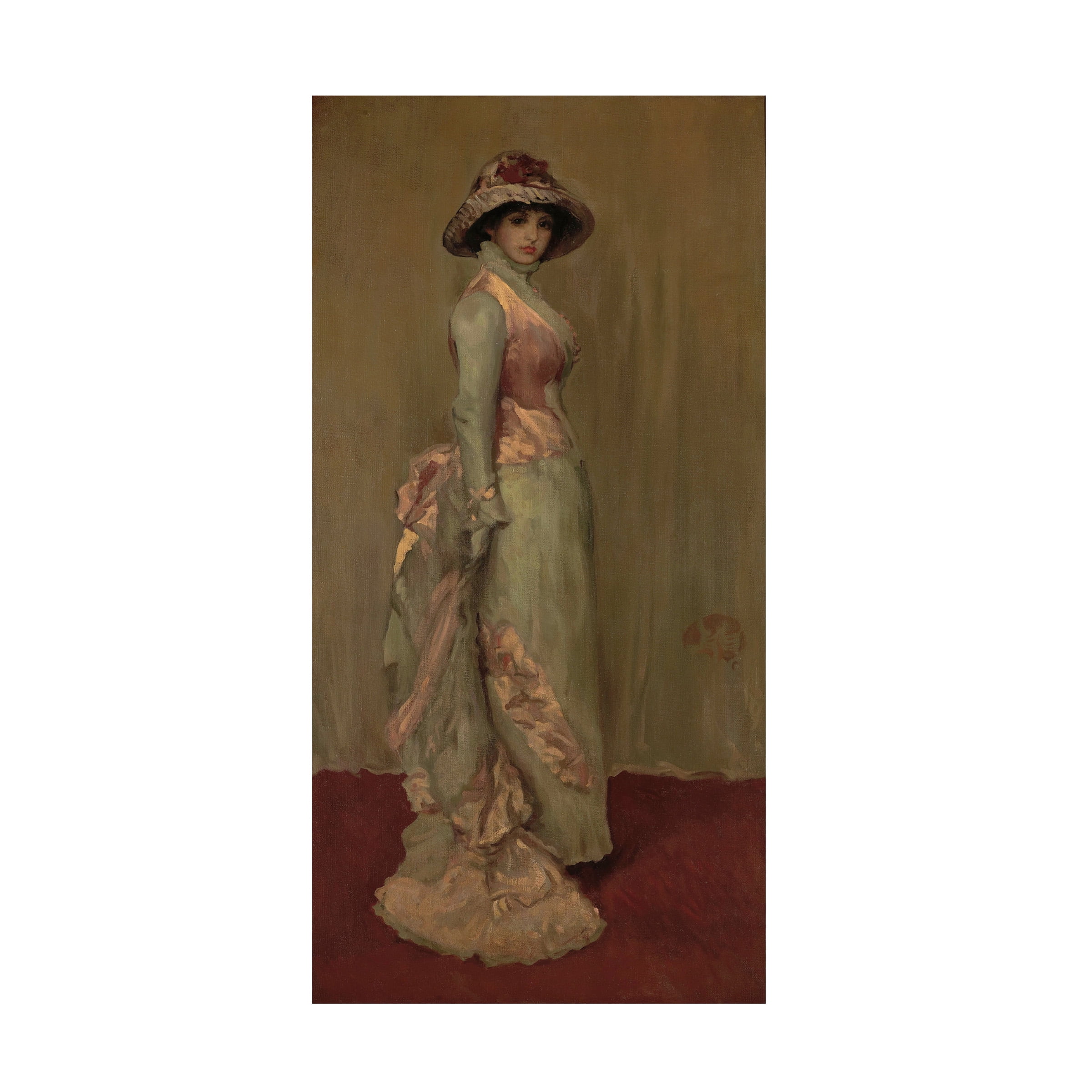 Whistler 'Harmony In Pink And Gray Lady Meux' Canvas Art