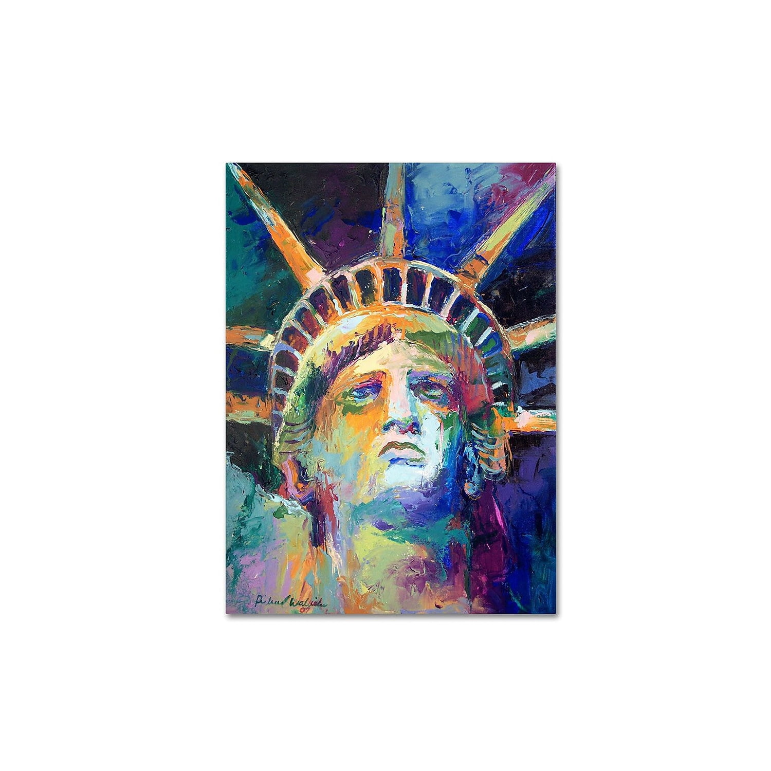 Richard Wallich 'Statue' Canvas Art