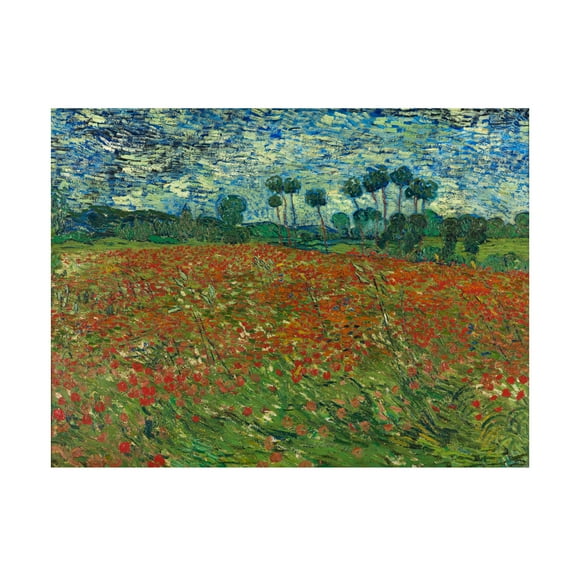 Van Gogh 'Poppy Field' Canvas Art