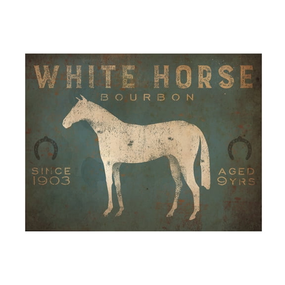 Ryan Fowler 'White Horse No Kentucky' Canvas Art